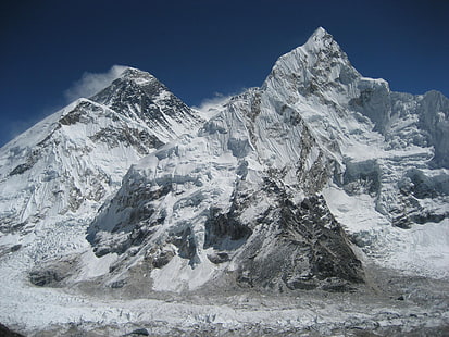 Berge Winter Schnee Mount Everest Natur Winter HD Kunst, Winter, Berge, HD-Hintergrundbild HD wallpaper