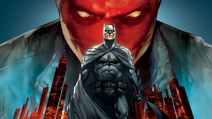 Batman, Batman: Under the Red Hood, Bruce Wayne, DC Comics, Jason Todd, Red Hood, Superhero, HD wallpaper