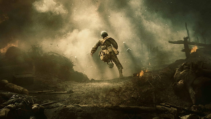 Movie, Hacksaw Ridge, Soldier, World War II, HD wallpaper
