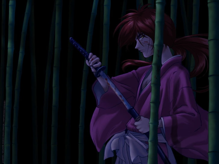 Cyfrowa tapeta Kenshin Himura, Anime, Rurouni Kenshin, Kenshin Himura, Tapety HD