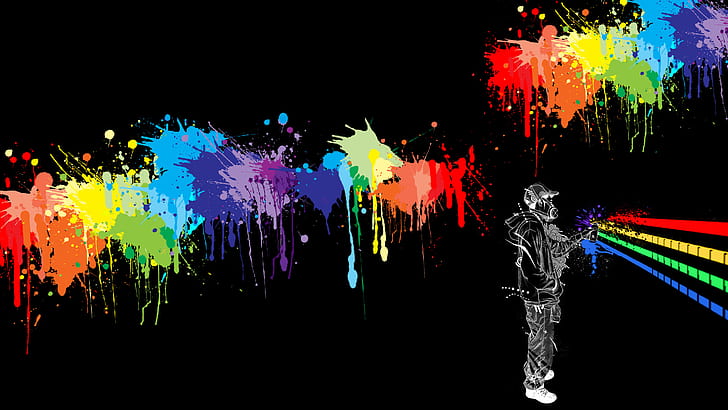 1920x1080 px black background Colorful digital art Graffiti Sports Wrestling HD Art , digital art, colorful, Graffiti, black background, 1920x1080 px, HD wallpaper