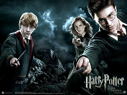 Harry Potter and The Deathly Hallows, Harry Potter and the Order of the Phoenix digital wallpaper, Hollywood Movies, Harry Potter, games wallpapers, harry potter and the deathly hallows part 2, HD wallpaper HD wallpaper