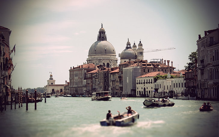 city, building, boat, Venice, Italy, HD wallpaper