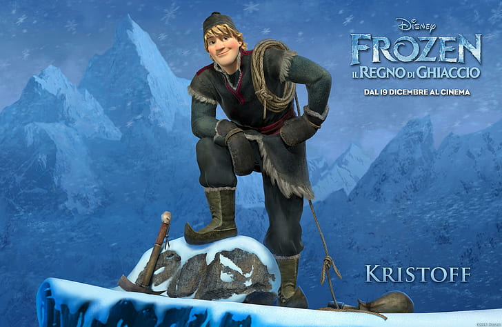Frozen Kristoff, Disney, congelado, filme, Kristoff, HD papel de parede