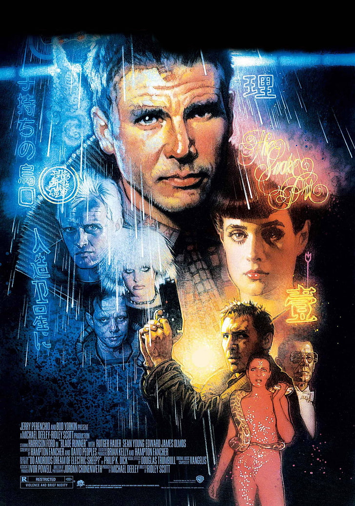 Blade Runner Harrison Ford carteles de cine dibujaron Struzan 2000x2850 Cars Ford HD Art, Blade Runner, Harrison Ford, Fondo de pantalla HD, fondo de pantalla de teléfono