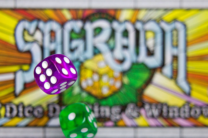 board games, Sagrada, dice, HD wallpaper
