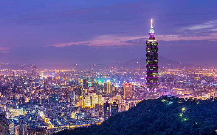 Taipei, şehir, Taipei 101, mimari, Tayvan, HD masaüstü duvar kağıdı