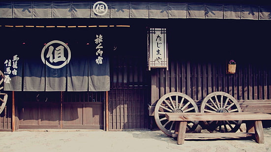niebiesko-szara tkanina tekstylna, Japonia, pejzaż miejski, budynek, Azja, Tokio, Japonia, Tapety HD HD wallpaper