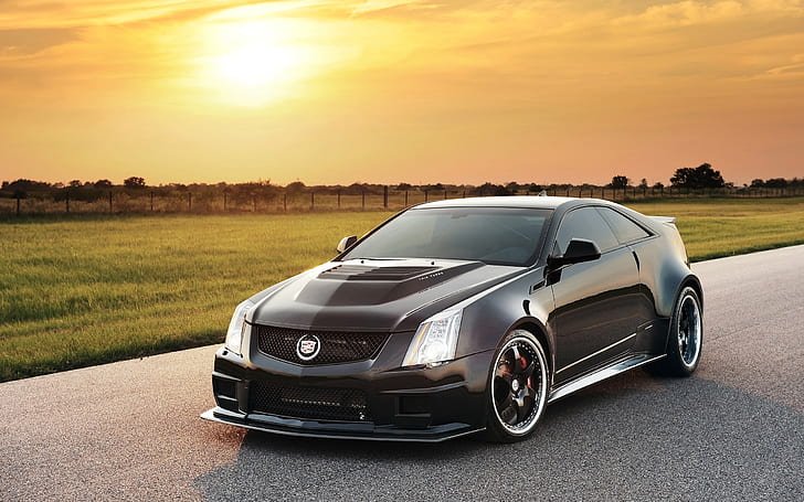 Coupe, Cadillac, Turbo, 2013, Twin, Hennessey, VR1200, HD wallpaper