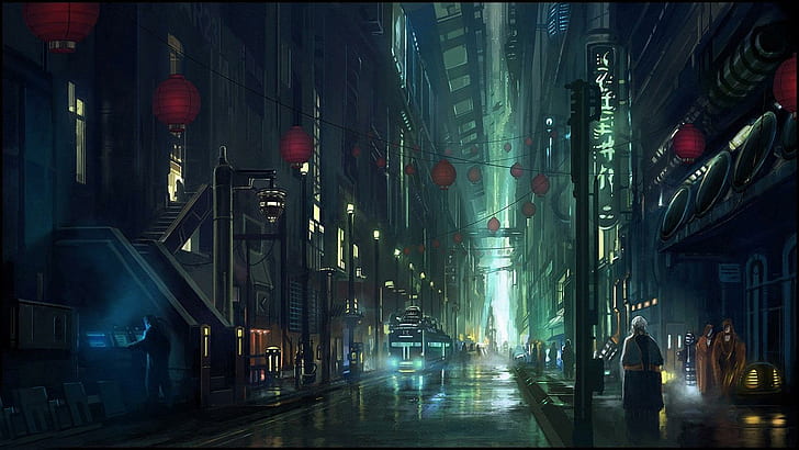 Cyberpunk, ciudad, calle, 4k, 5k, hd, deviantart, Fondo de pantalla HD |  Wallpaperbetter