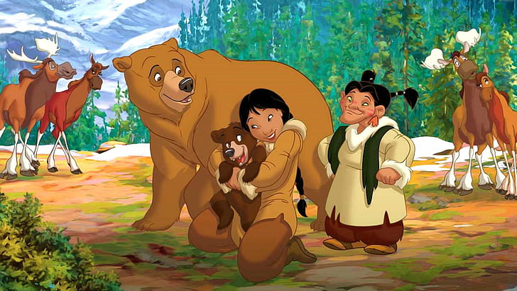 1brotherbear, 모험, 애니메이션, 곰, 형제, 코미디, 디즈니, 가족, HD 배경 화면