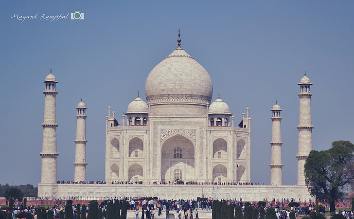 Taj Mahal, Taj Mahal, Indie, Azja, Indie, krajobraz, przyroda, artystyczne, taj, architektura, Tapety HD