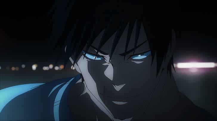 Jujutsu Kaisen, Fushiguro Toji, Narben, Lichter, Anime, Anime-Screenshot, Anime-Jungs, HD-Hintergrundbild