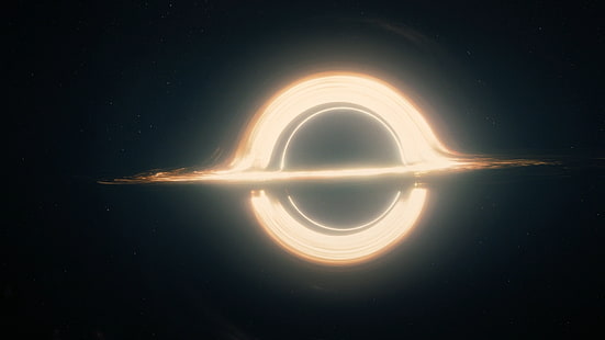 кръгъл сив метален инструмент, снимка на черна дупка, филмови снимки, Interstellar (филм), HD тапет HD wallpaper