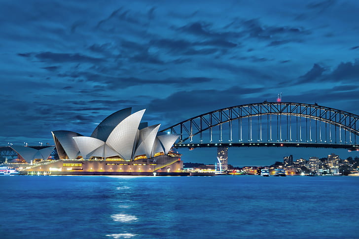 Sydney Opera House w Australii, Sydney Opera House, Sydney Opera House, Dusk, Australia, com, utknęła, zwyczaje, blog podróżniczy, blog podróżniczy, fotografia, fotoblog, hdr, obrazowanie w dużym zakresie dynamicznym, przetwarzanie cyfrowe, oprogramowanie, samouczek, New South Walia, Tasman, miasto, metropolita, hyde, dok, molo, woda, architektura, odbicie, chmura, na zewnątrz, niebo, morze, poziome, kolor, kolor, na zewnątrz, ocean, łódź, jacht żaglowy, zatoka port, miasto portowe, miasto Scape, Circular Quay, Sony ILCE-7RM2, pojazd, panorama, sydney, sydney Harbour, sydney Harbour Bridge, słynne miejsce, noc, port, opera, pejzaż miejski, podróż, Tapety HD