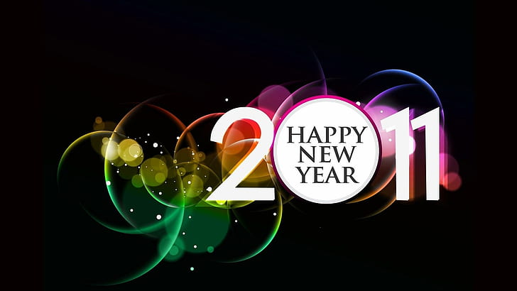 Feliz año nuevo 2011, año 2011, feliz año nuevo, Fondo de pantalla HD