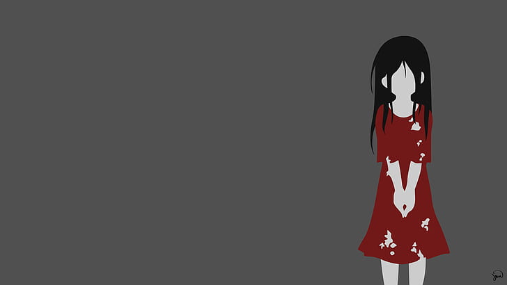 Anime Mädchen, Corpse Party, Horror Anime, Vektor, Anime Vektoren, HD-Hintergrundbild