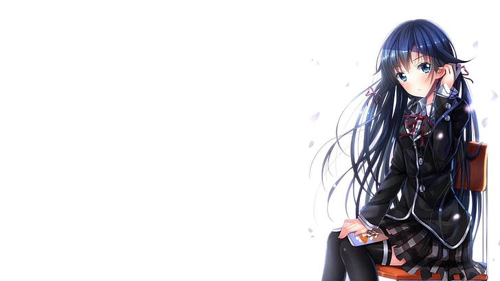 Ilustração de Yukino Yukinoshita, garotas de anime, Yahari Ore no Seishun Love Comedy wa Machigatteiru, Yukinoshita Yukino, HD papel de parede