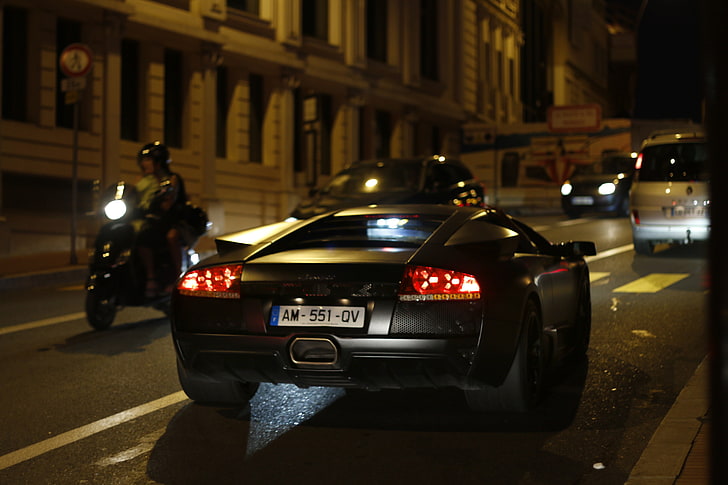 Lamborghini Murcielago, tráfico, Fondo de pantalla HD