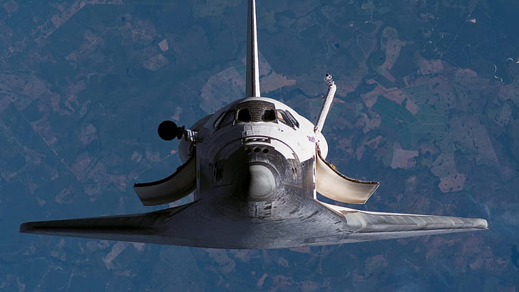 space shuttle, spaceplane, space, spacecraft, earth, flight, nasa, space shuttle program, HD wallpaper