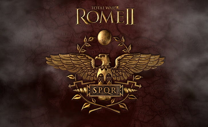 gold, war, eagle, rome, empire, total war, strategy, total, rome 2, rome II total war, spqr, rome 2 total war, purpure, HD wallpaper