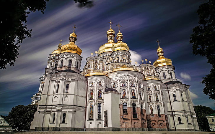 Kyevo Pecherska Lavra (동굴의 키예프 수도원), 키예프, 우크라이나, HD 배경 화면