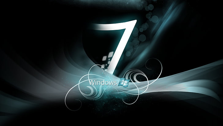 Windows 7 wallpaper, patterns, logo, seven, windows, HD wallpaper