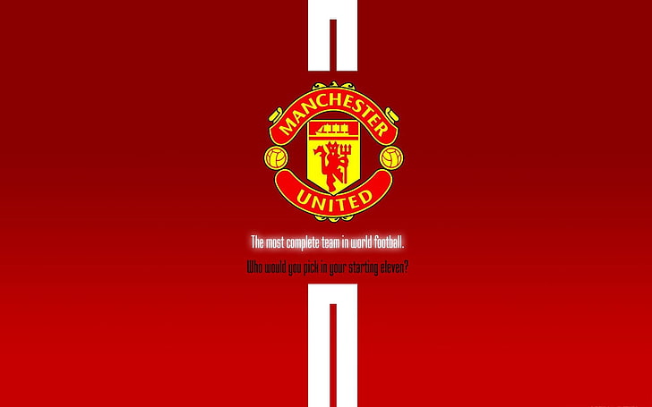 Red Devils Manchester United fond d'écran HD .., logo Machester United, Fond d'écran HD