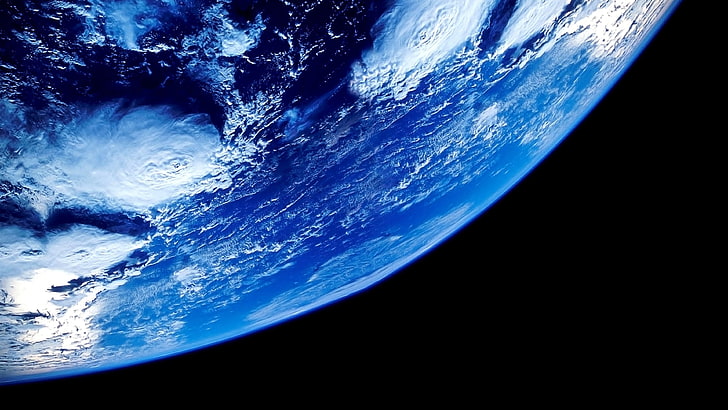 كوكب الأرض ، الأرض ، الأرض ، الفضاء ، الأزرق، خلفية HD
