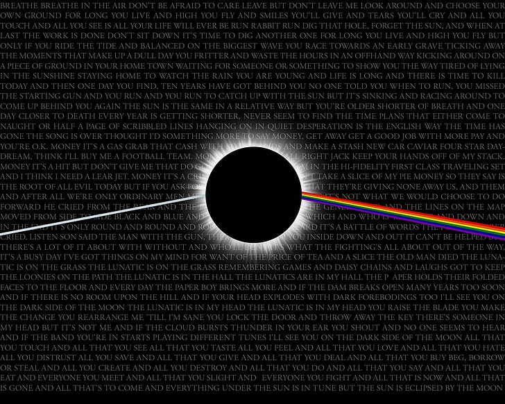 พิงค์ฟลอยด์ด้านมืดของดวงจันทร์ Space Moons HD Art, Pink Floyd, The Dark Side Of The Moon, วอลล์เปเปอร์ HD