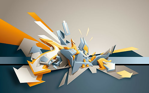 Graffiti 3D, Sfondo HD HD wallpaper