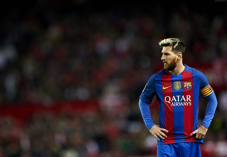 Barcelone, 4K, football, FCB, Lionel Messi, Fond d'écran HD