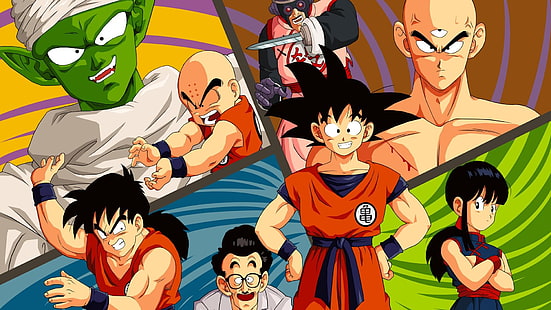 Коллаж из персонажей Dragon Ball, Dragon Ball Z, HD обои HD wallpaper