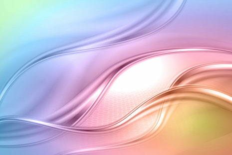 Ondas abstractas creativas, verde azulado, púrpura, rosa y naranja ilustración, resumen, fondo, arco iris, colores, ondas creativas, Fondo de pantalla HD HD wallpaper