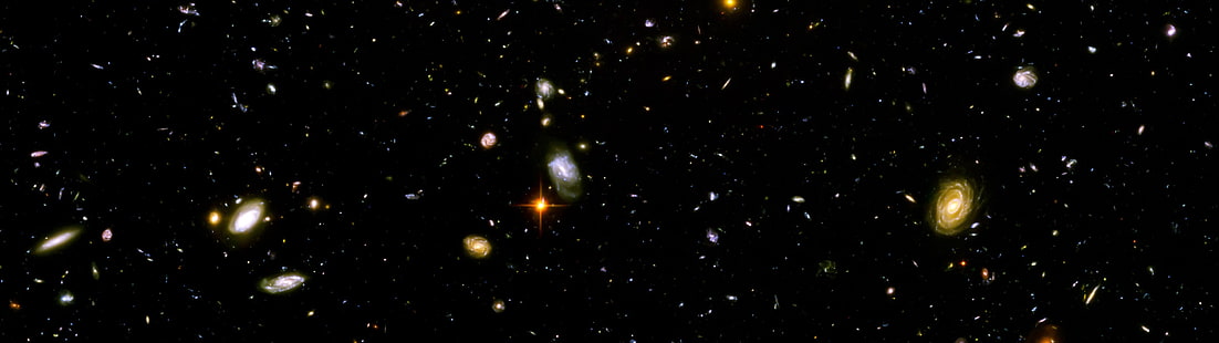 Tapete des Sonnensystems, Weltraum, Galaxie, Hubble Deep Field, digitale Kunst, Weltraumkunst, HD-Hintergrundbild HD wallpaper