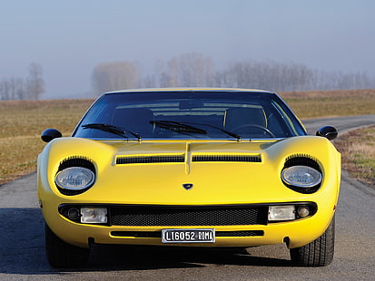 1966, Klassiker, Lamborghini, Miura, P400, Supercar, Supercars, HD-Hintergrundbild HD wallpaper