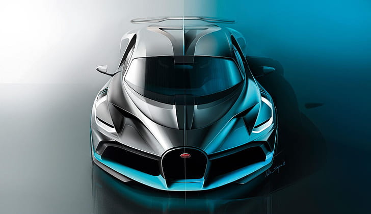 2018 bugatti divo hypercar, car, HD wallpaper