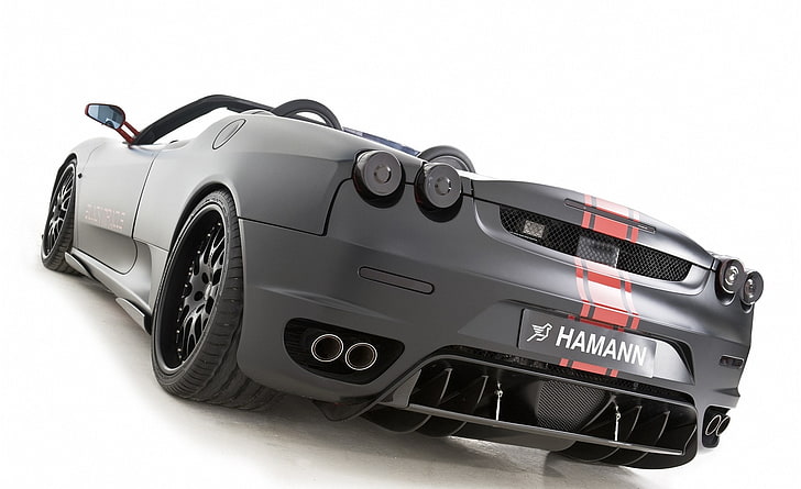 Hamann Ferrari F430 Black Miracle 9, черно-красная кабриолет, Автомобили, Ferrari, Черный, Чудо, Hamann, F430, HD обои