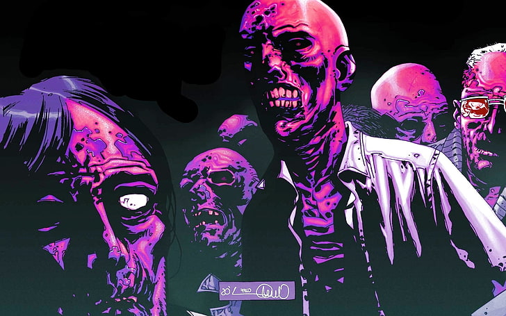 dark, dead, evil, horror, poster, series, walking, zombie, HD wallpaper