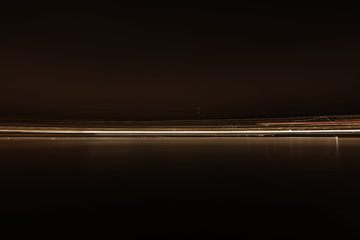 Langzeitbelichtung, Nacht, HD-Hintergrundbild
