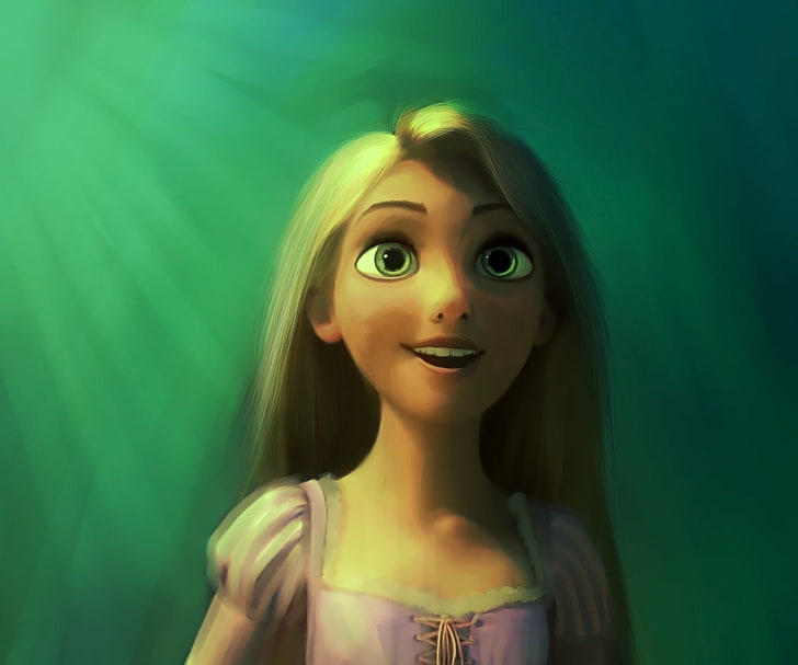 illustration, Rapunzel, Tangled, Disney prinsessor, HD tapet