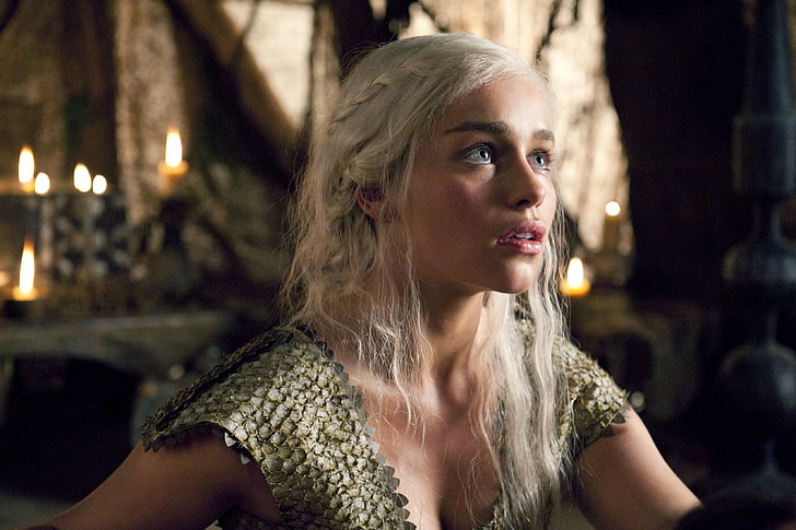 Daenerys Targaryen, Emilia Clarke, Juego de tronos, Temporada 2, Fondo de pantalla HD