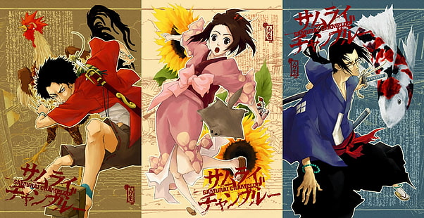 Samurai Champloo, Mugen, Fuu, Jin (Samurai Champloo), วอลล์เปเปอร์ HD HD wallpaper