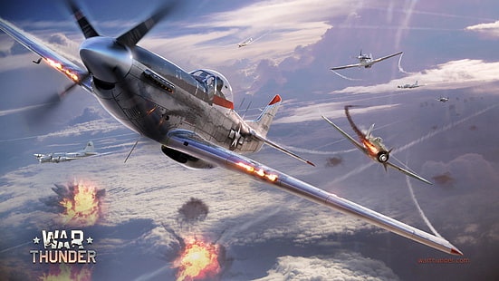 ของเล่นเฮลิคอปเตอร์สีดำและสีแดง War Thunder เครื่องบิน Gaijin Entertainment วิดีโอเกม, วอลล์เปเปอร์ HD HD wallpaper