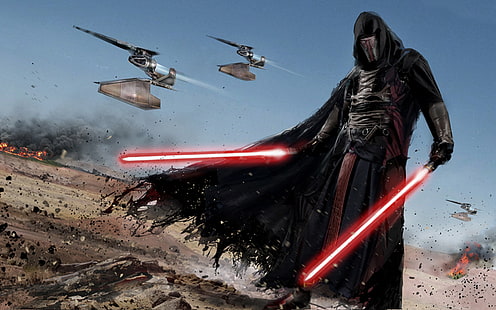 spada laser, Darth Revan, Star Wars, Star Wars: Knights of the Old Republic, Sfondo HD HD wallpaper