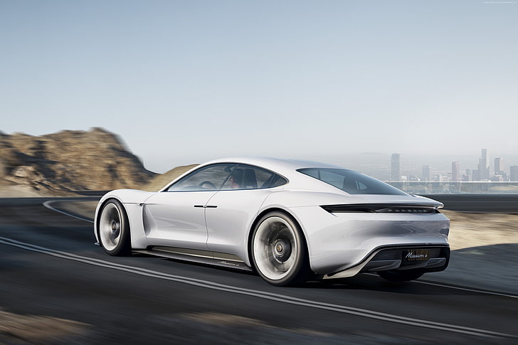 800v, ​​weiß, Porsche Taycan, Supercar, Elektroautos, HD-Hintergrundbild