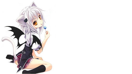 Gadis Anime, Sekolah Menengah DxD, Nekomimi, Toujou Koneko, Wallpaper HD HD wallpaper