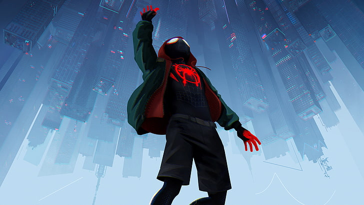 spiderman into the spider verse, 2018 movies, movies, spiderman, animated movies, hd, 4k, 5k, HD wallpaper