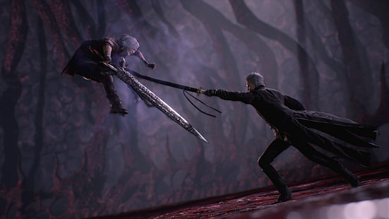 Devil May Cry, Devil May Cry 5, Данте (Devil May Cry), Вергилий (Devil May Cry), HD обои HD wallpaper