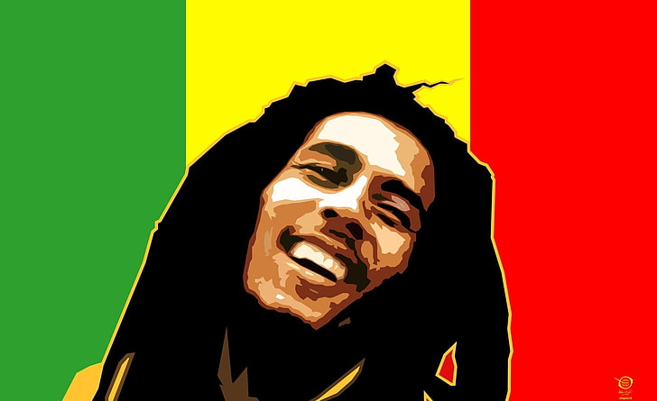 Bob Marley, Aero, Vector Art, zelko, radic, bfvrp, digital, design, drawings, portrait, paintings, vector, pictures, images, bob, marley, fresh, cool, HD wallpaper